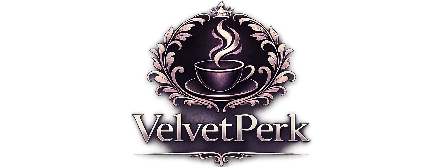 Velvet Perk White Logo