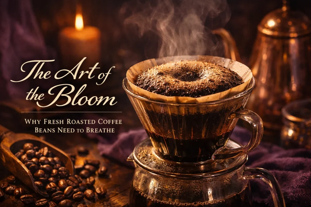 The Art of the Bloom: Why Fresh Roasted Coffee Beans Need to Breathe 1 k5wnycrot